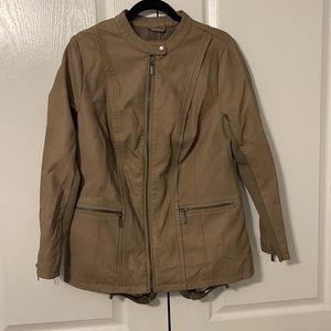 Women’s 14 W Woman Within Faux Leather Jacket